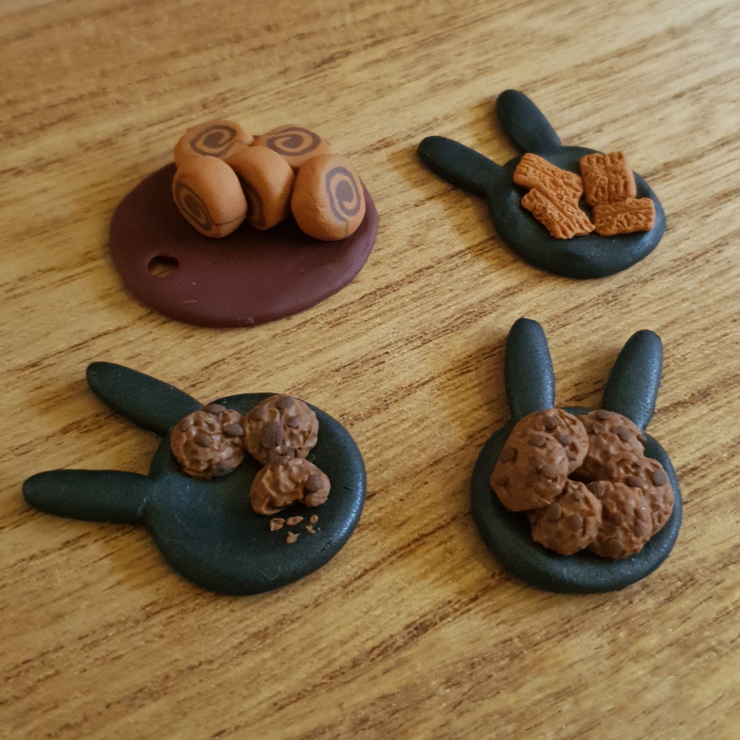 Miniature Handmade Cookie Tray Set.