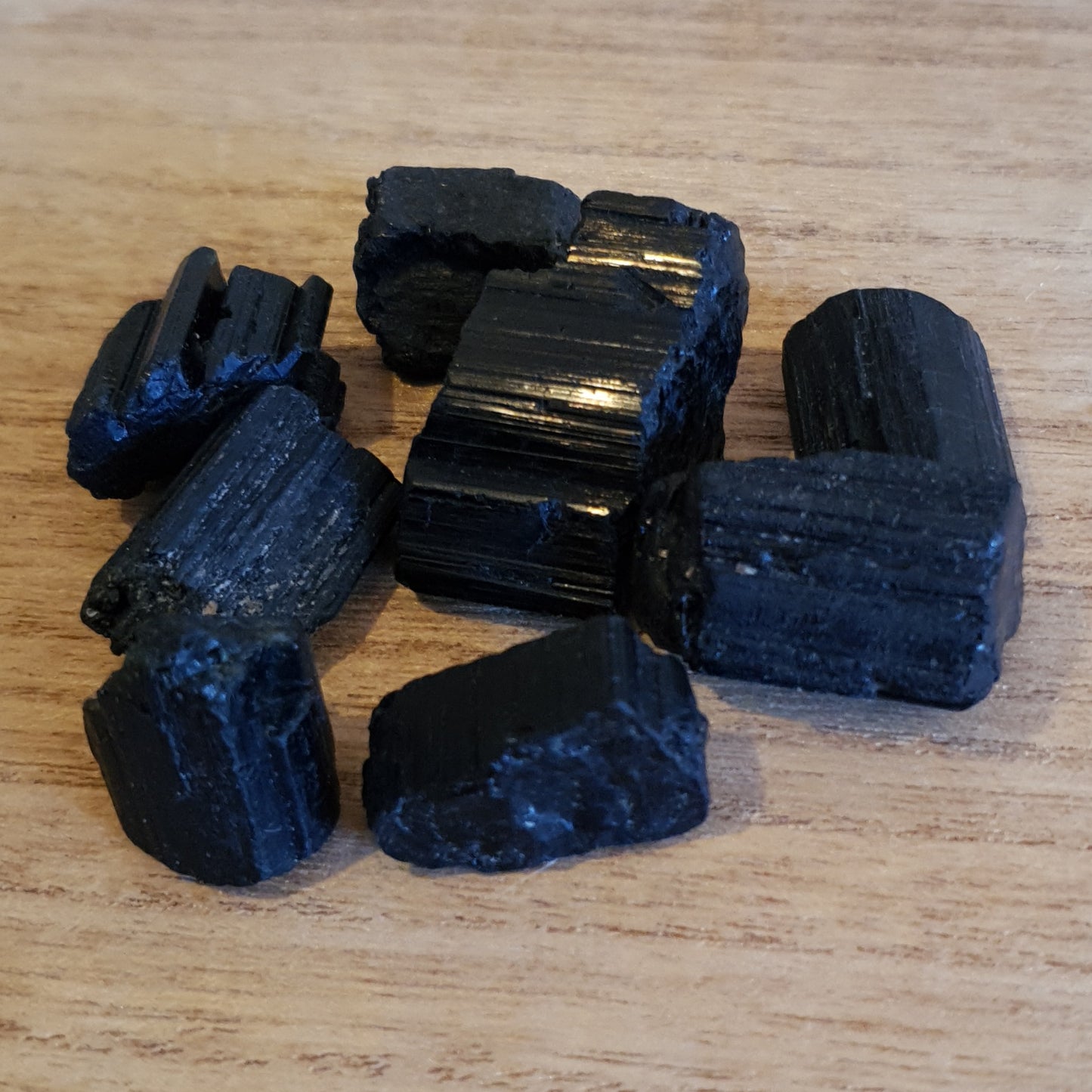 Raw Black Tourmaline. One Piece Of Raw Black Tourmaline.