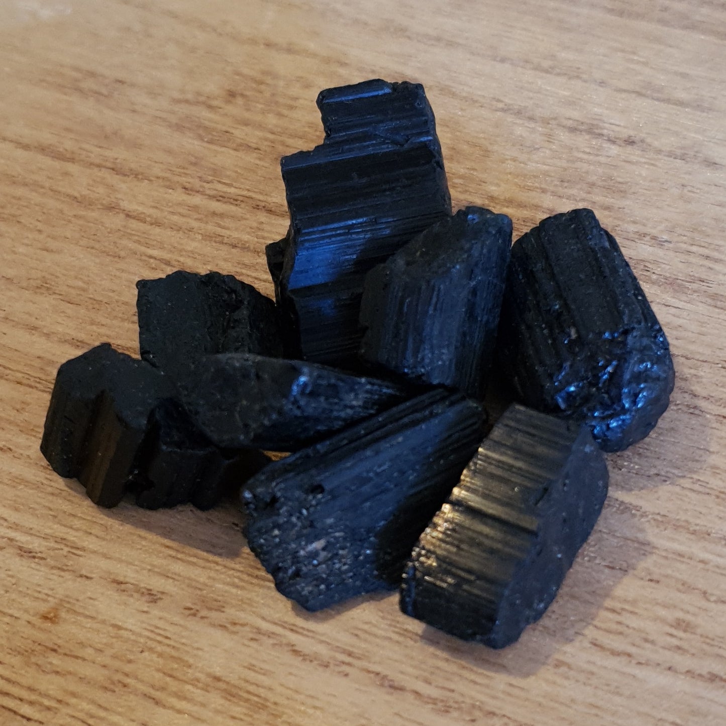 Raw Black Tourmaline. One Piece Of Raw Black Tourmaline.