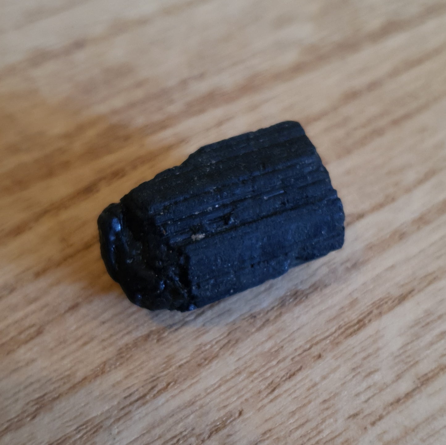 Raw Black Tourmaline. One Piece Of Raw Black Tourmaline.