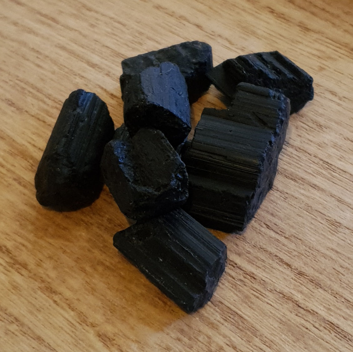 Raw Black Tourmaline. One Piece Of Raw Black Tourmaline.