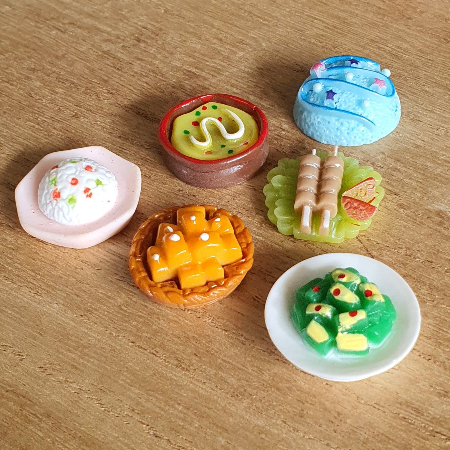 Miniature Food Sets. 6pcs.