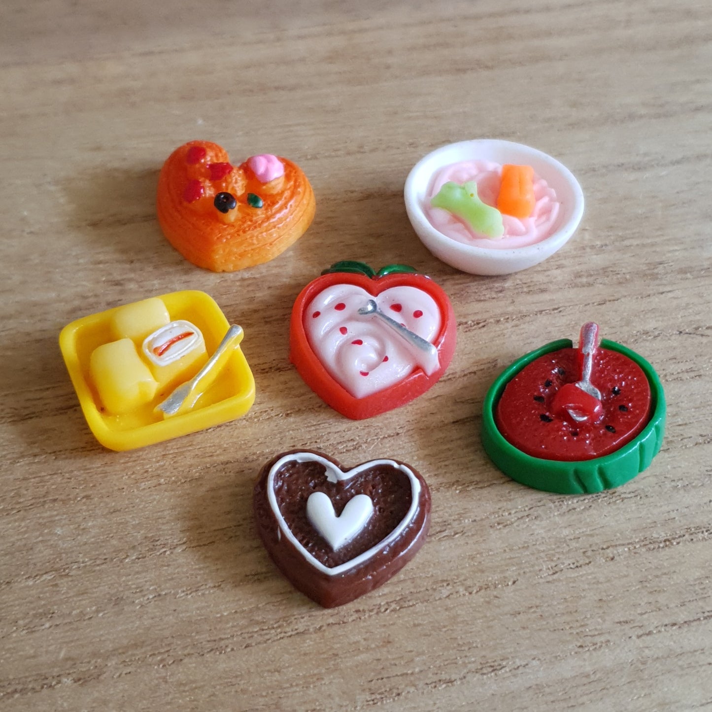 Miniature Food Sets. 6pcs.