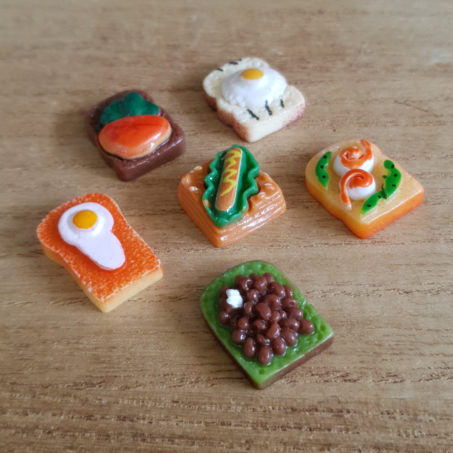 Miniature Food Sets. 6pcs.