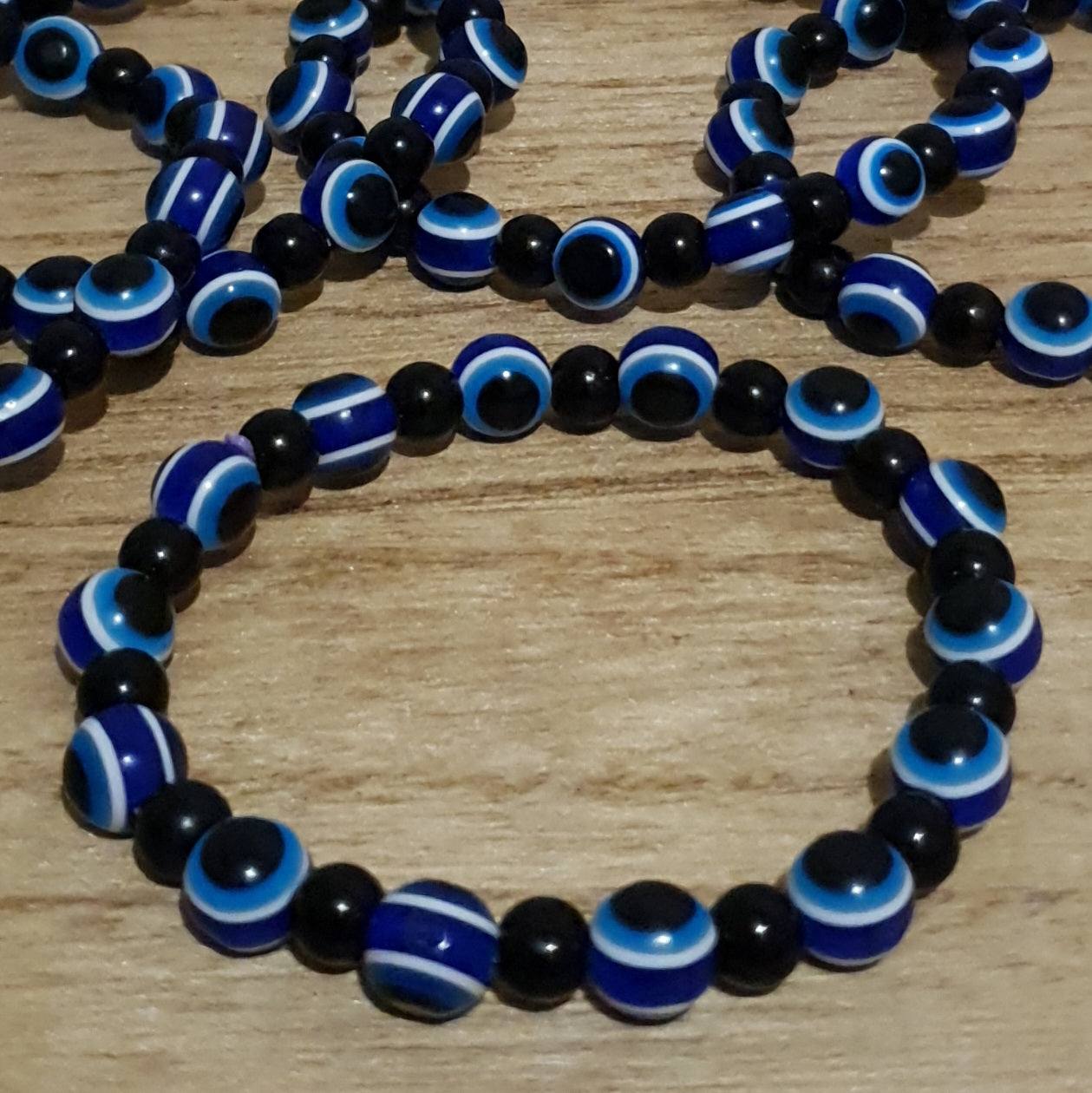 Evil Eye Acrylic Stretch Bracelet.