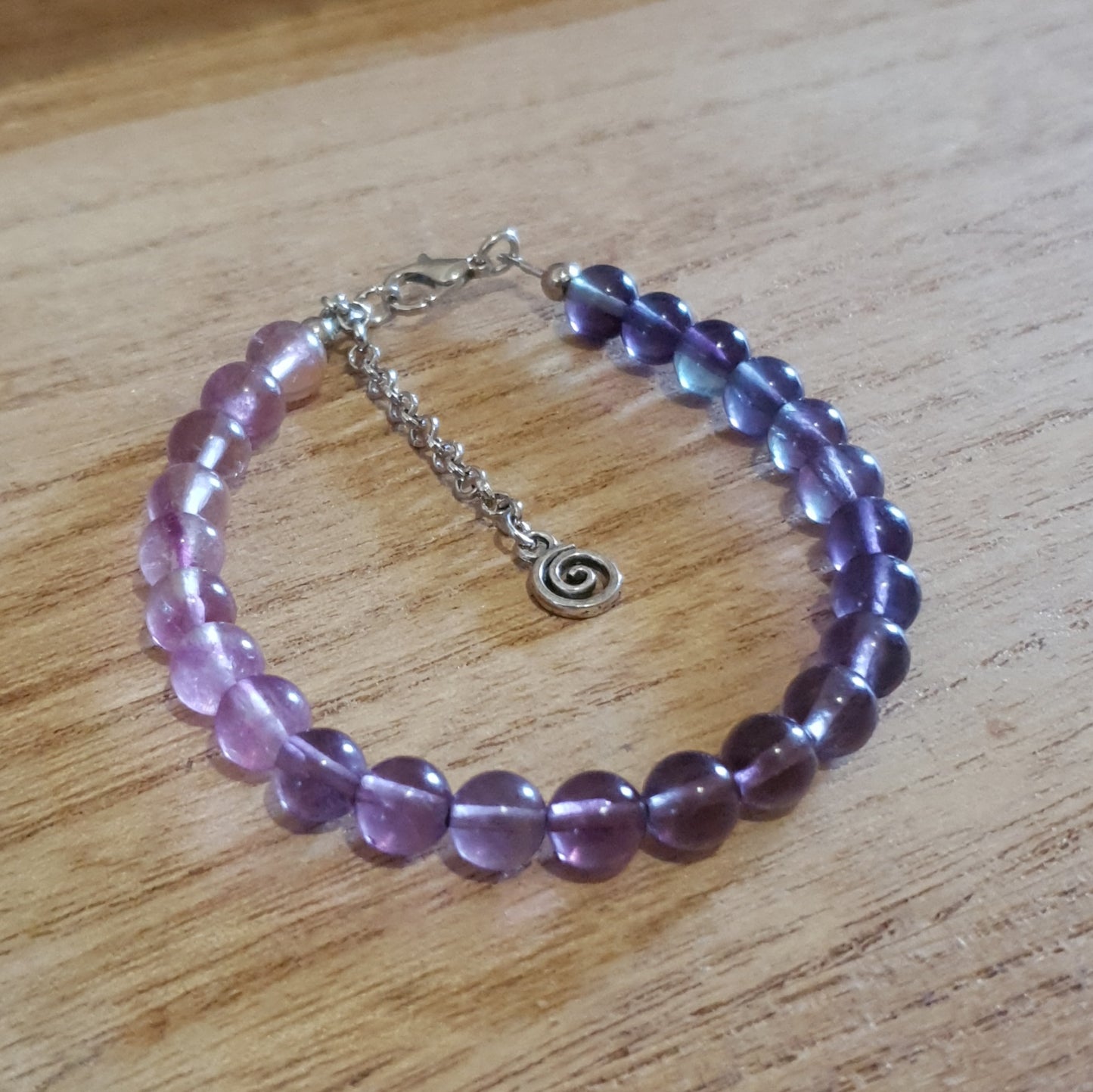 Rainbow Fluorite Handmade Bracelet.