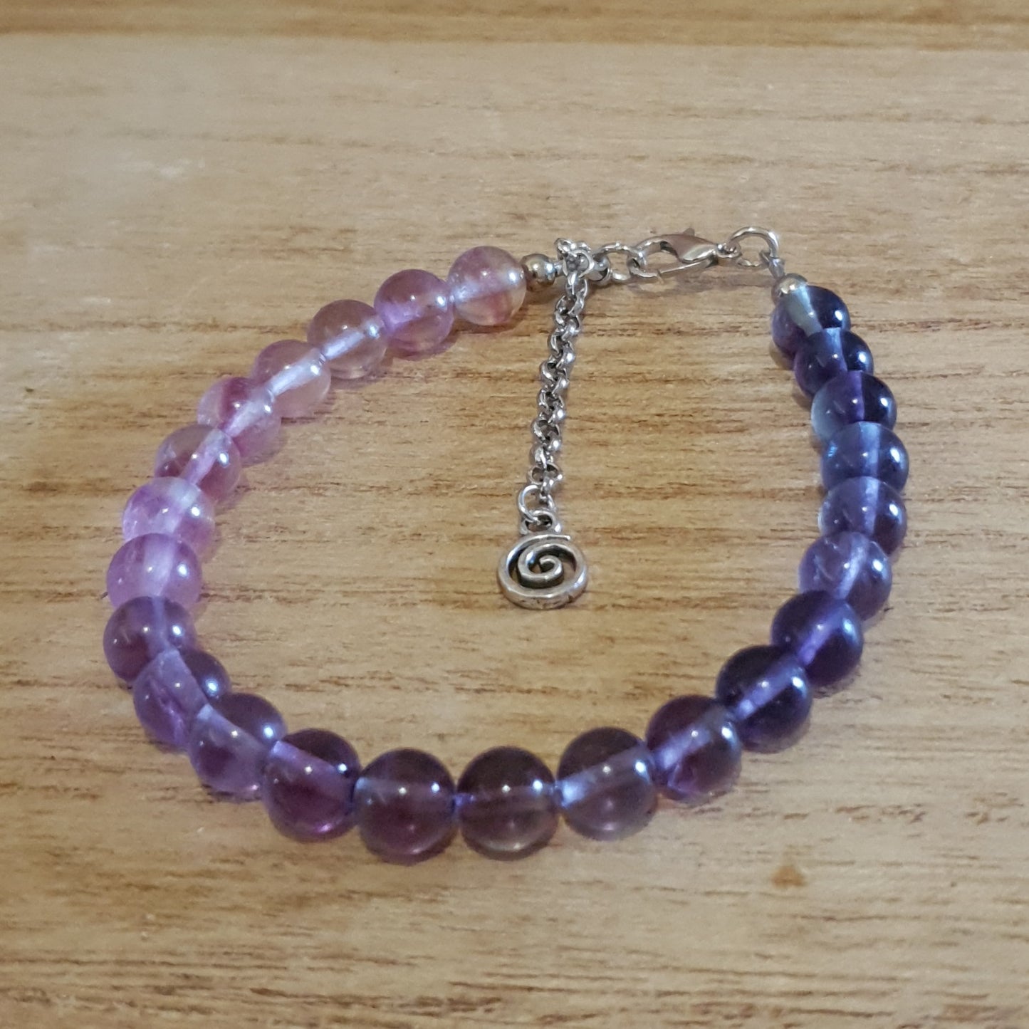 Rainbow Fluorite Handmade Bracelet.