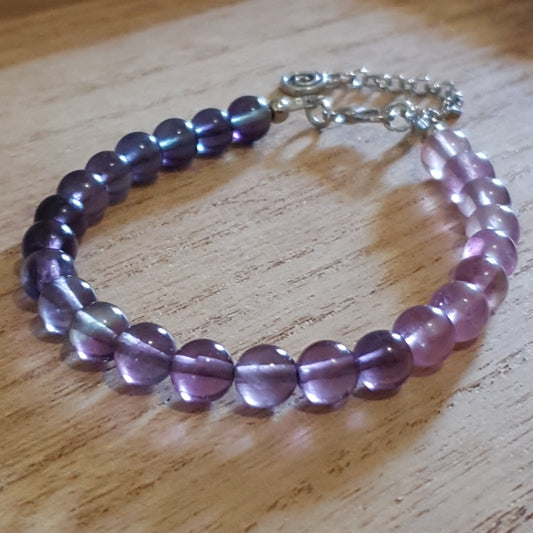 Rainbow Fluorite Handmade Bracelet.