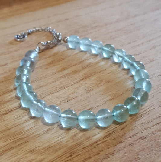 Green Fluorite Handmade Bracelet.