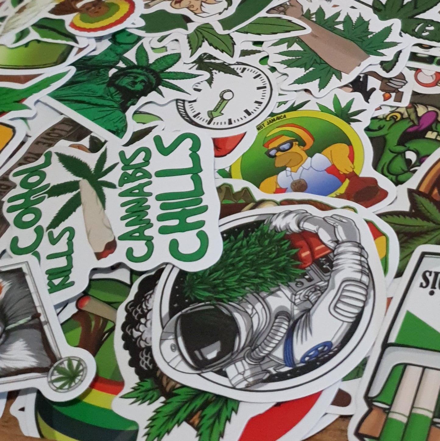 Stoner Stickers. 10 Pack of 420 Themed Stickers.