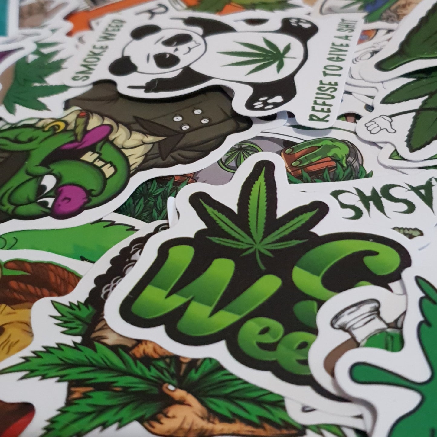 Stoner Stickers. 10 Pack of 420 Themed Stickers.