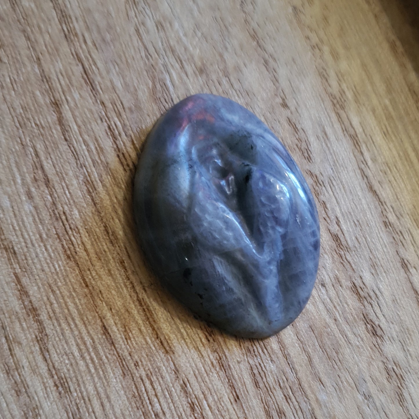 Labradorite Lady Part. Crystal Vagina Carving. *Discounted Small Chip*