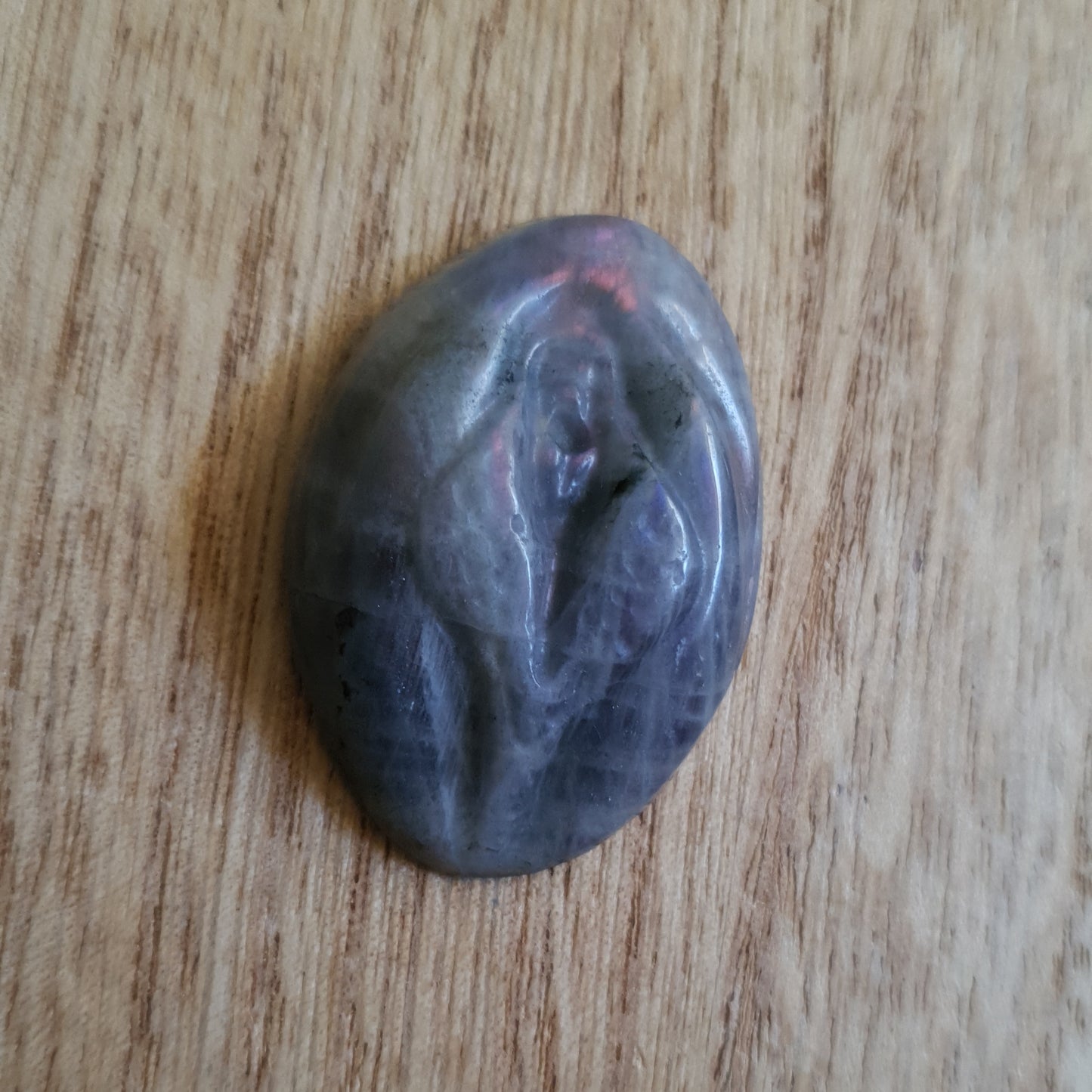 Labradorite Lady Part. Crystal Vagina Carving. *Discounted Small Chip*