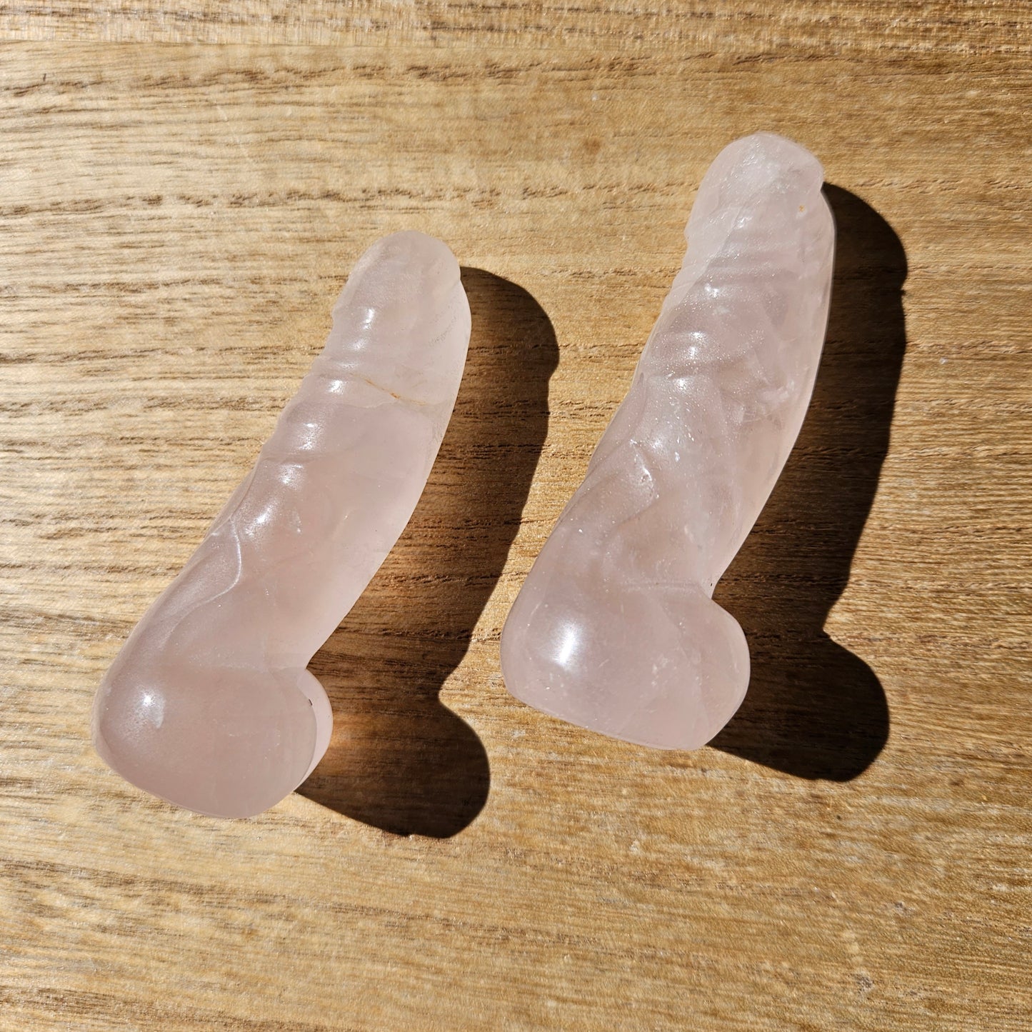 Rose Quartz Man Member. Rose Quartz Penis Carving.