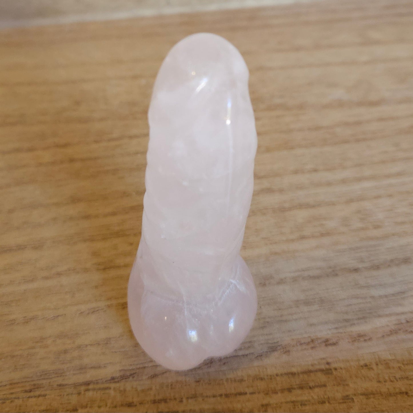 Rose Quartz Man Member. Rose Quartz Penis Carving.