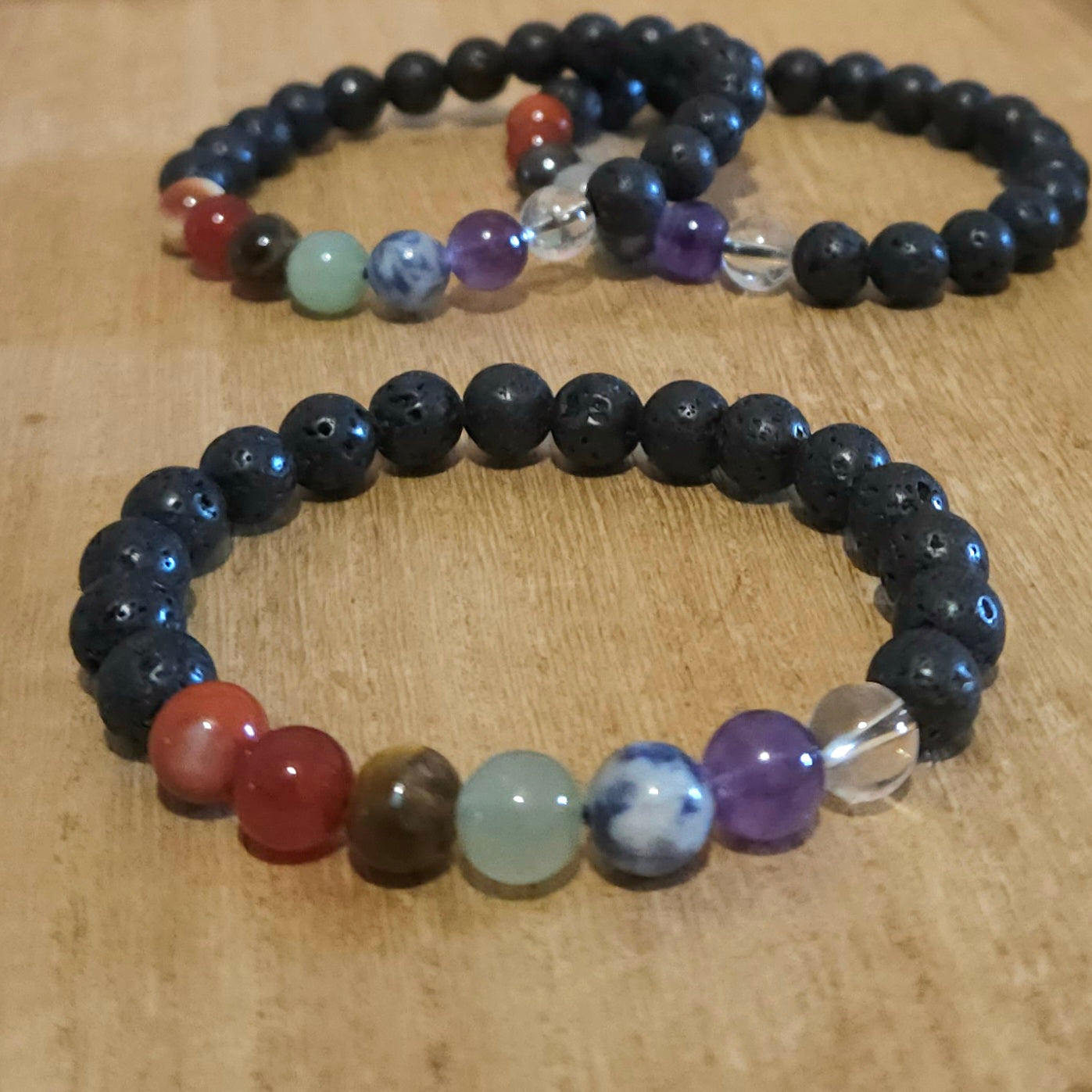 Chakra with Lava Stone Bracelet.