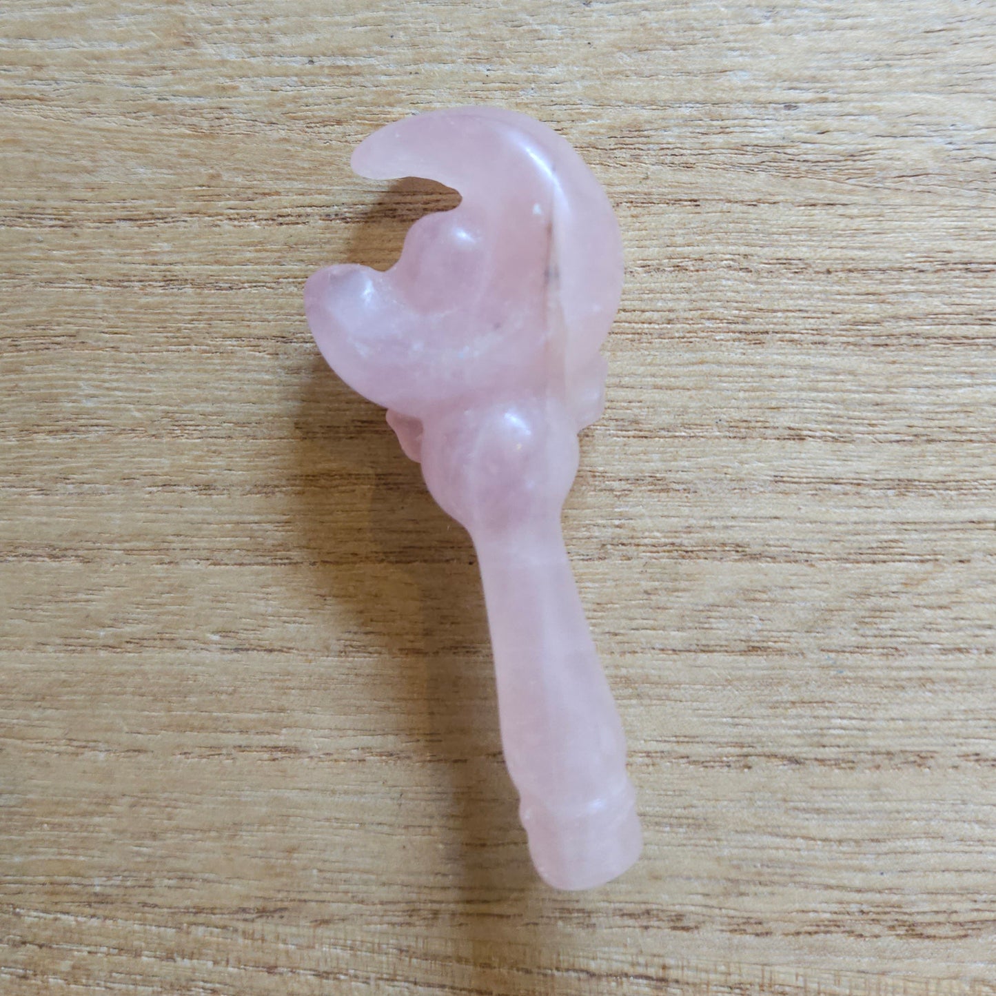 Rose Quartz Moon Wand.