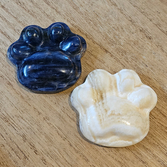 Sodalite & Banded Calcite Puffy Paw.