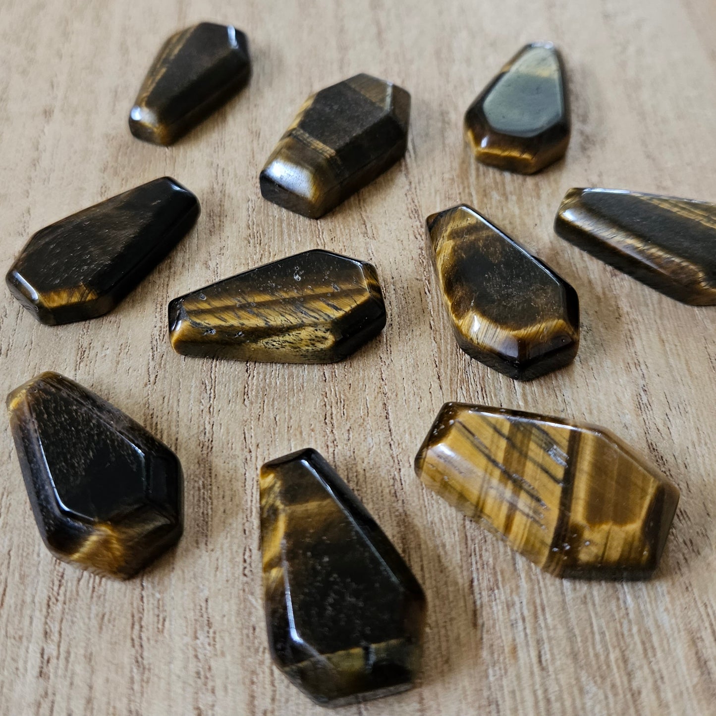 Tigers Eye Mini Coffin.