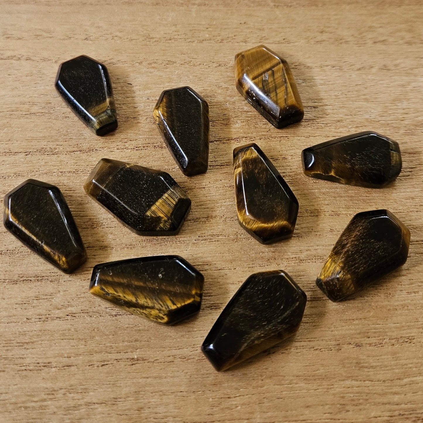 Tigers Eye Mini Coffin.