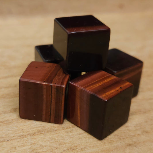 Red Tiger Eye Cube.