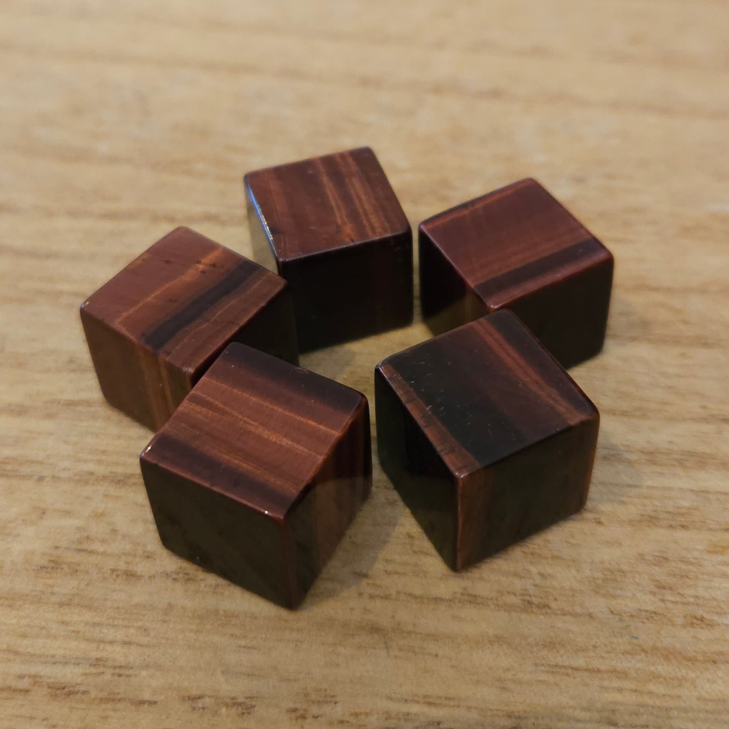 Red Tiger Eye Cube.