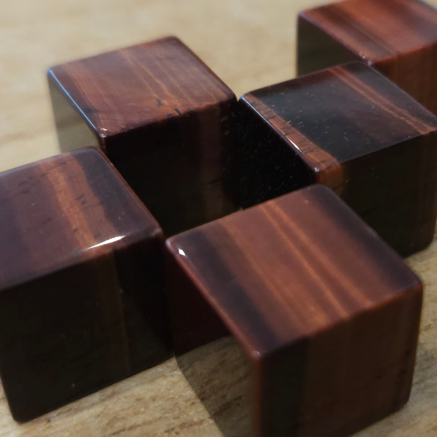 Red Tiger Eye Cube.