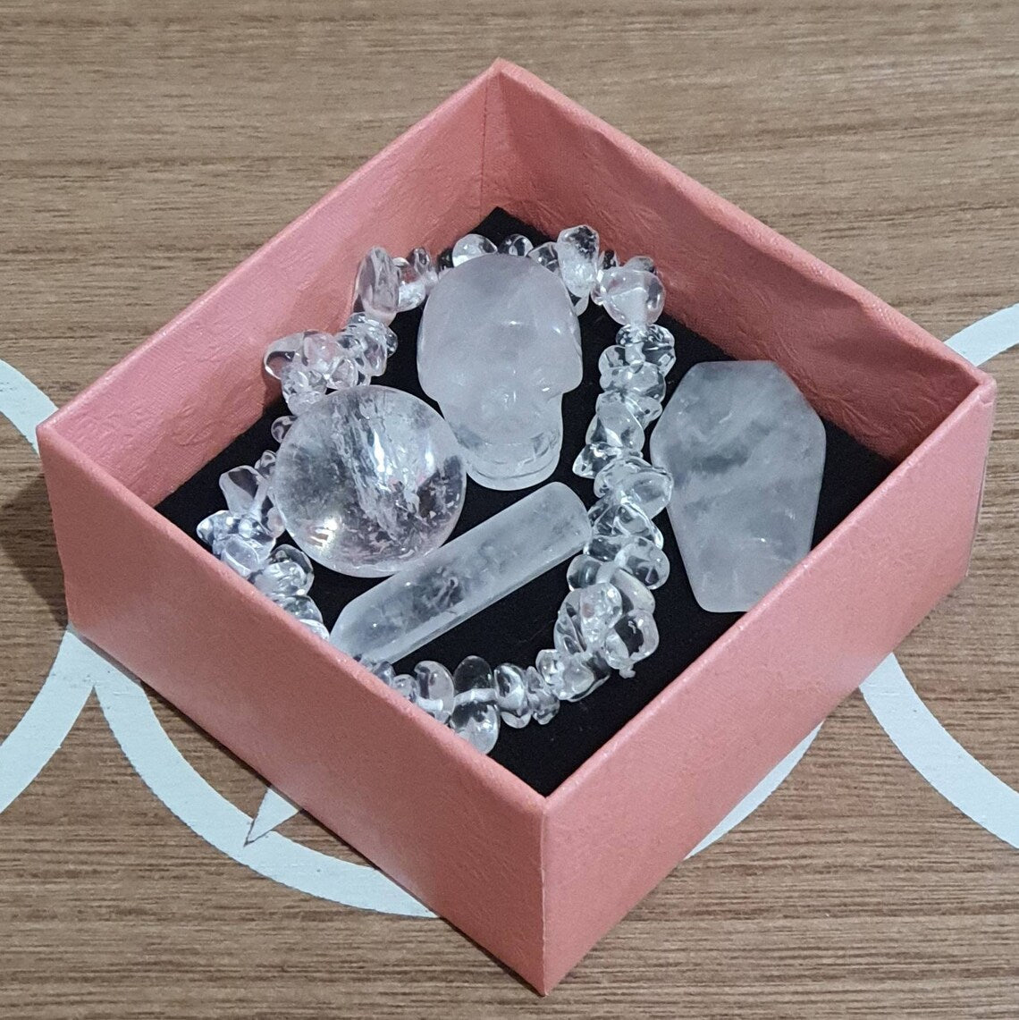 Clear Quartz Crystal Gift Pack. Mix of Assorted Clear Quartz Crystals.