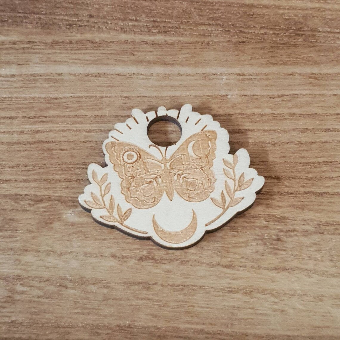 Moon Butterfly Wooden Sphere Holder.