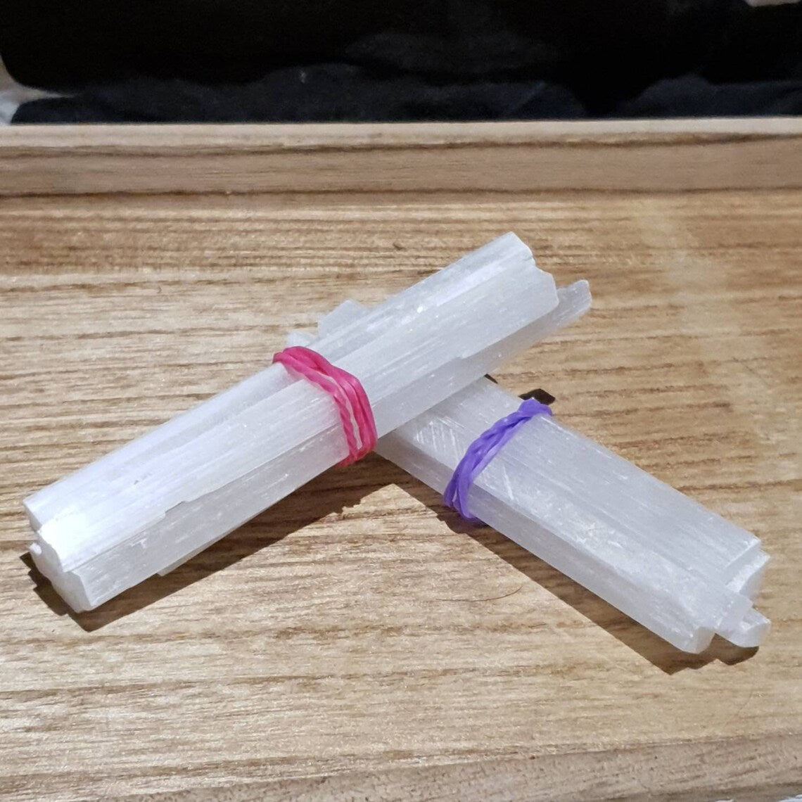 Raw Selenite Stick Bundles of Five Sticks