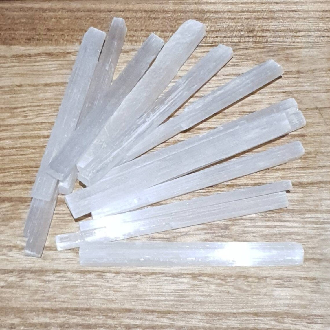 Raw Selenite Stick Bundles of Five Sticks