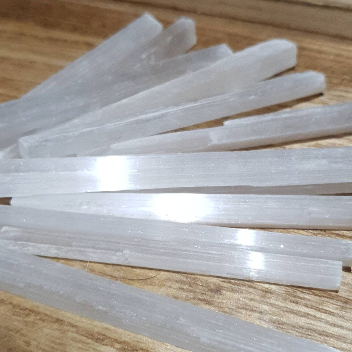 Raw Selenite Stick Bundles of Five Sticks