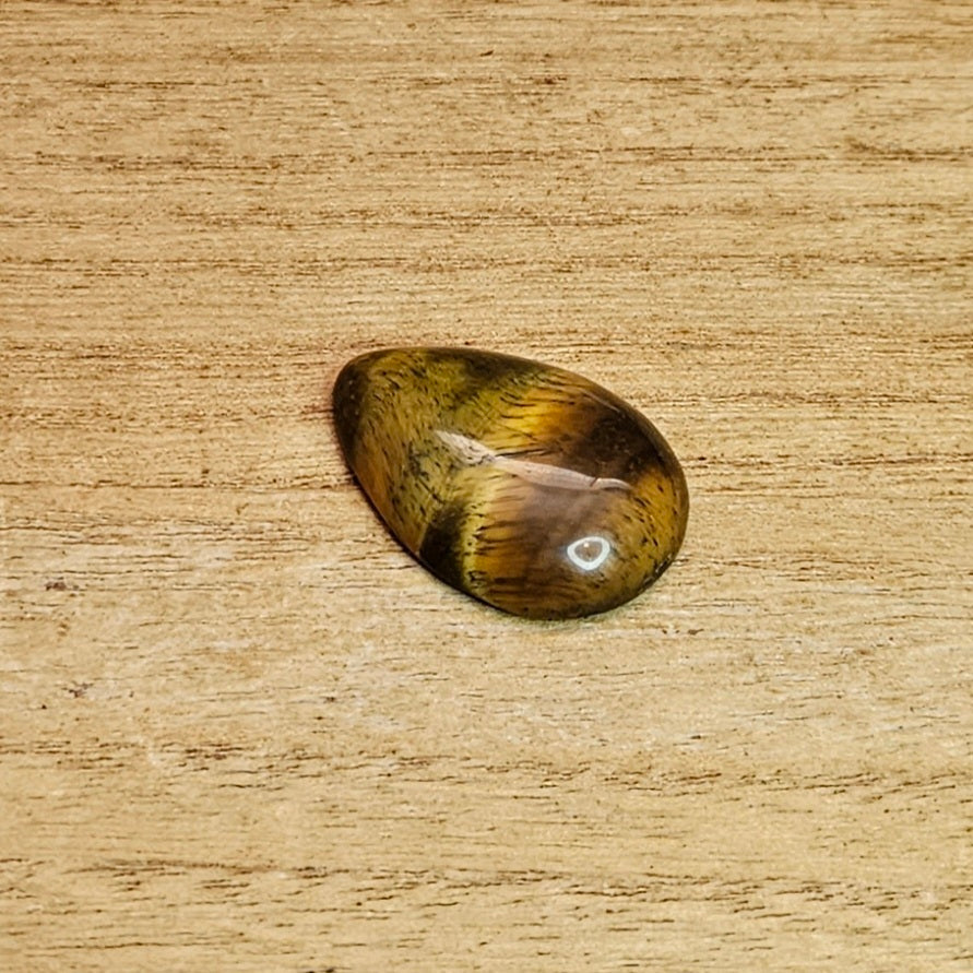 Tiger's Eye Tear-drop Cabochon.
