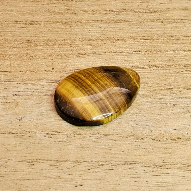 Tiger's Eye Tear-drop Cabochon.