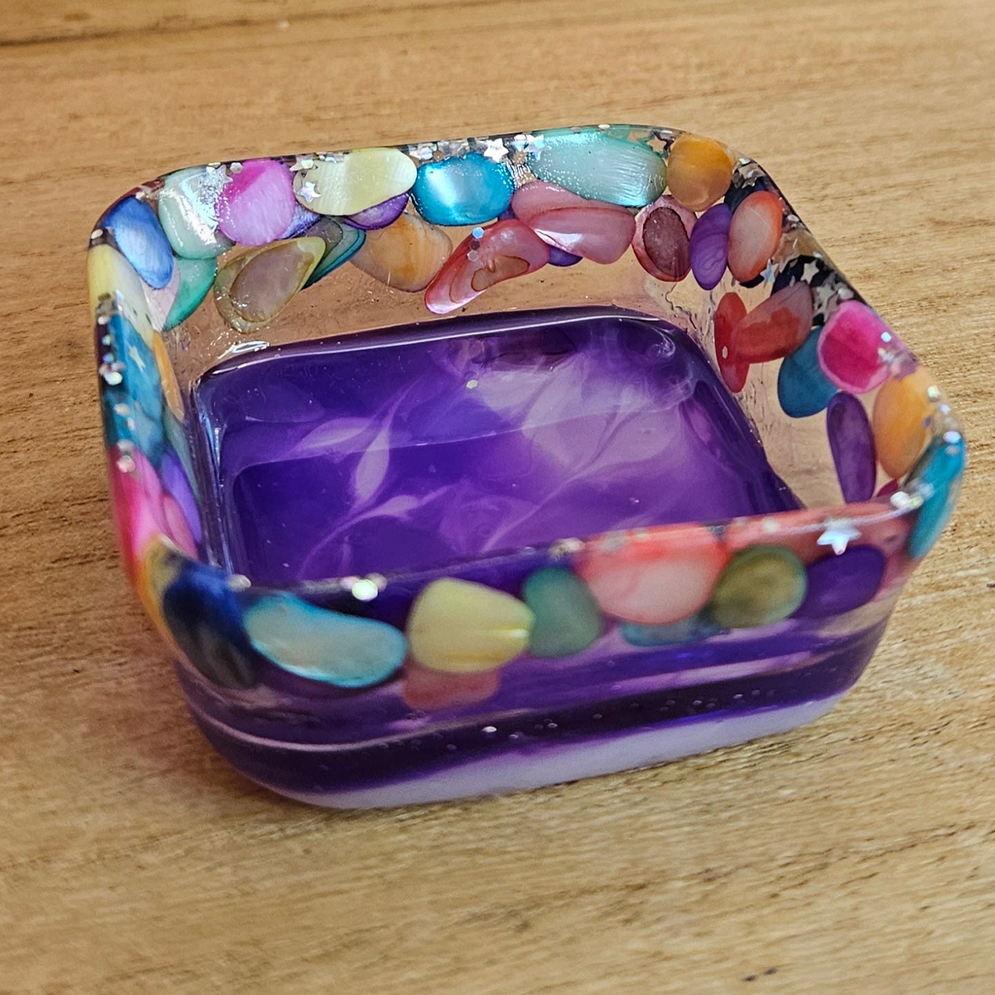 Rainbow Shell Trinket Dish.