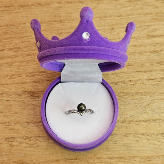 Gold Sheen Obsidian Adjustable Ring.