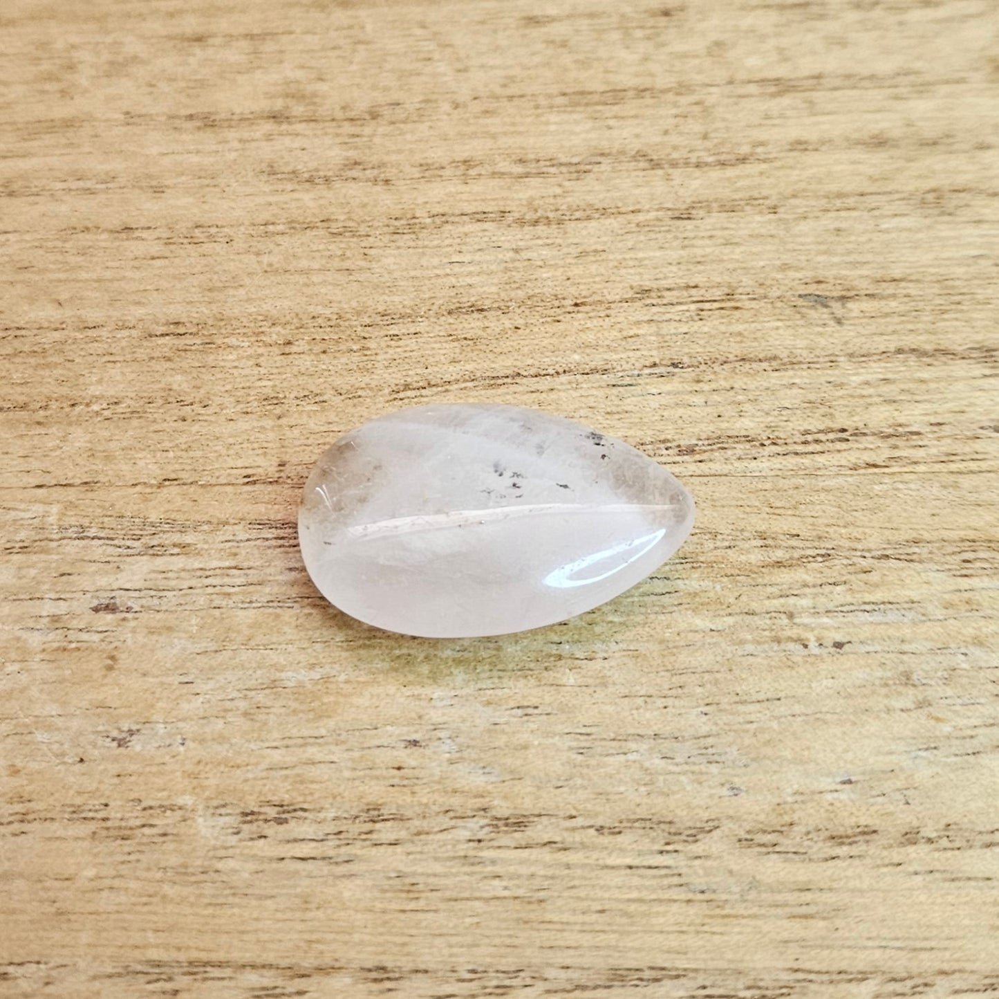 Rose Quartz Tear-drop Cabochon.