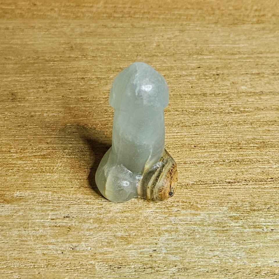 Blue Onyx Willy Carving. *Sold Separately*