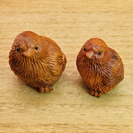 Wooden Chicken Pair.