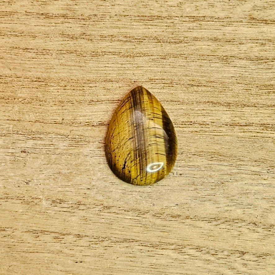 Tiger's Eye Tear-drop Cabochon.