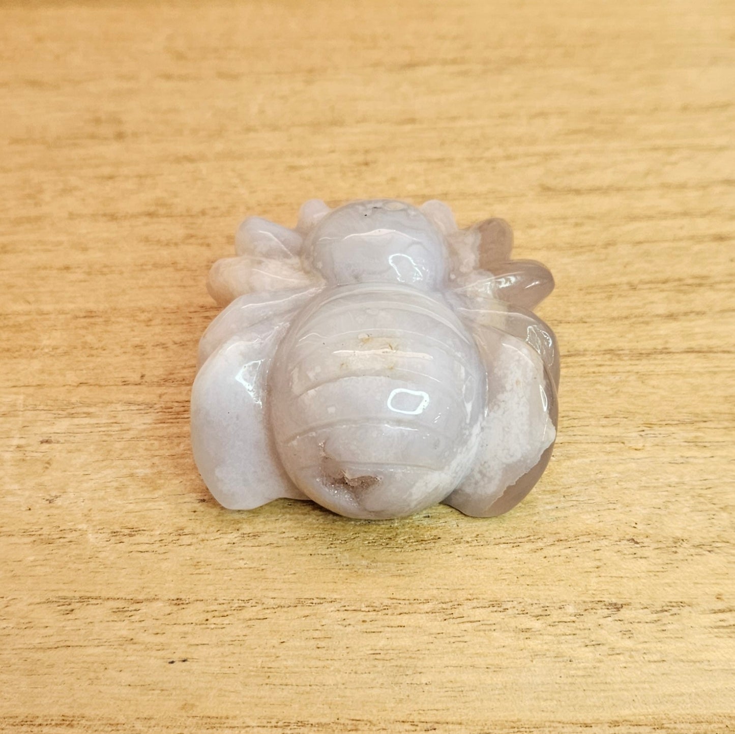 Flower Agate Spider Hand Carving.