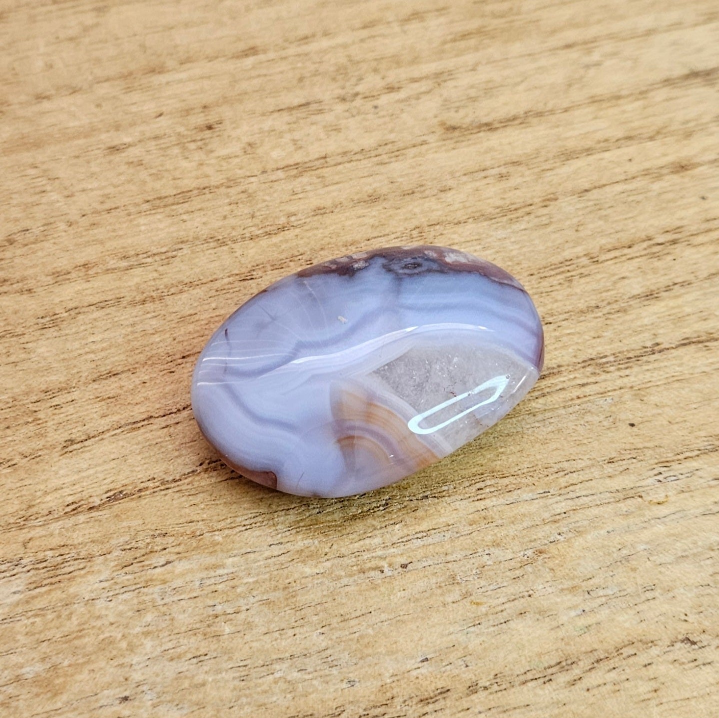 Agate & Quartz Palmstone.