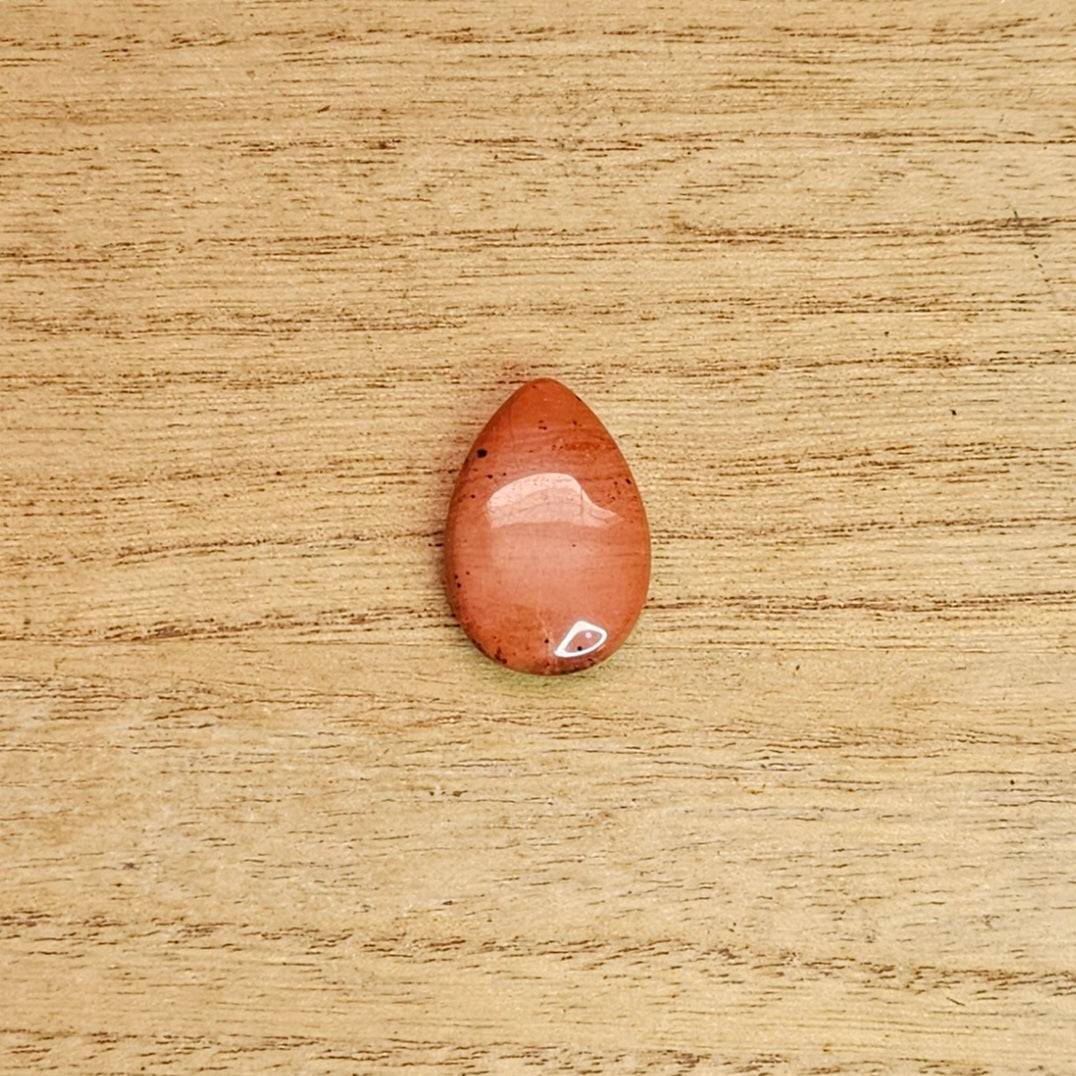 Red Jasper Tear-drop Cabochon.
