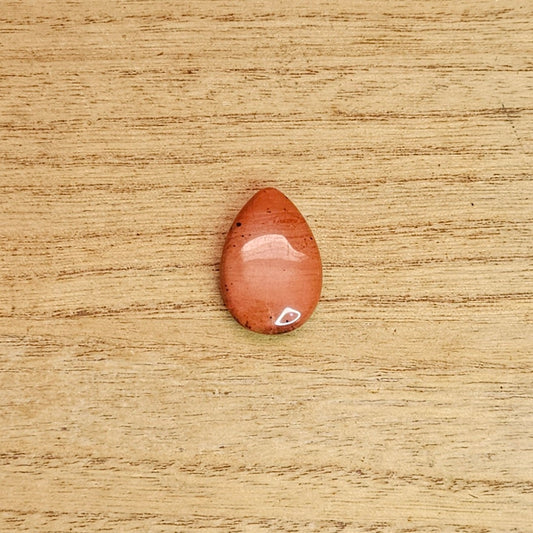 Red Jasper Tear-drop Cabochon.