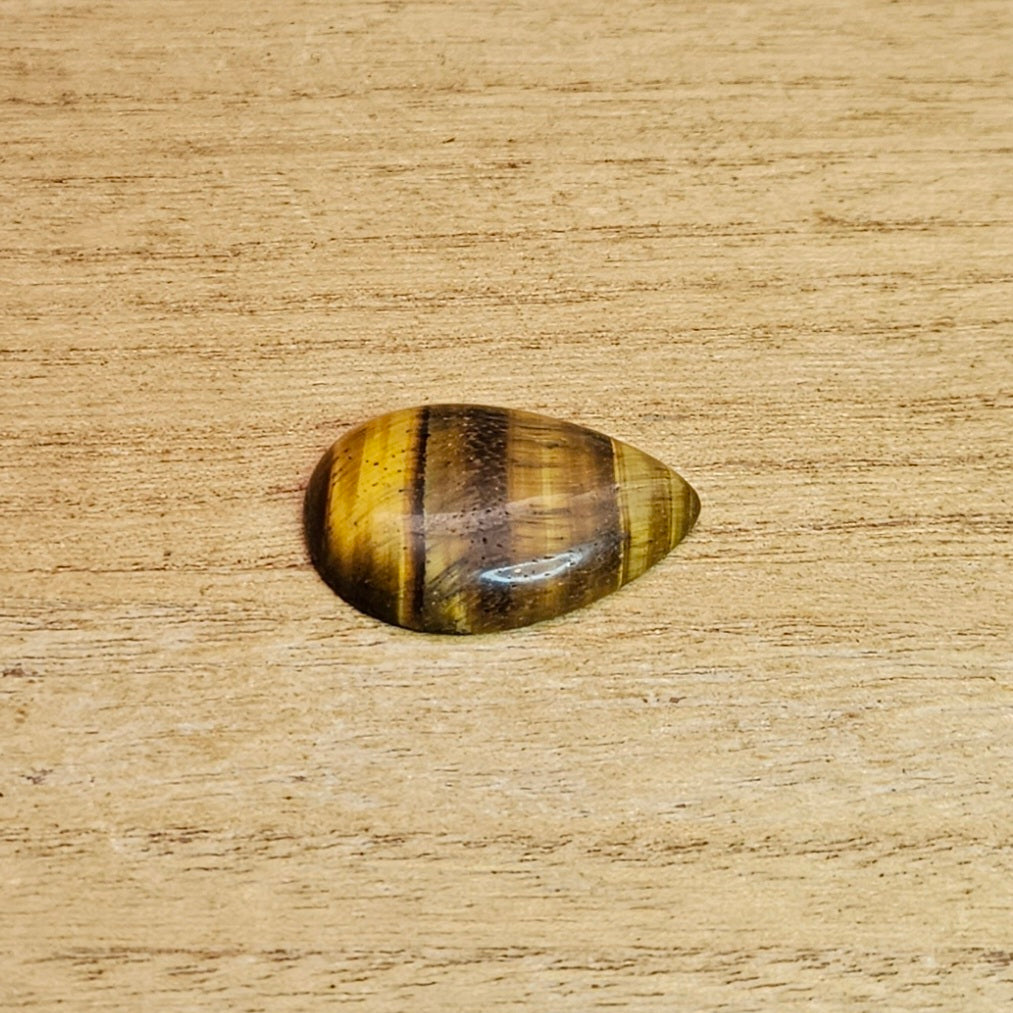 Tiger's Eye Tear-drop Cabochon.