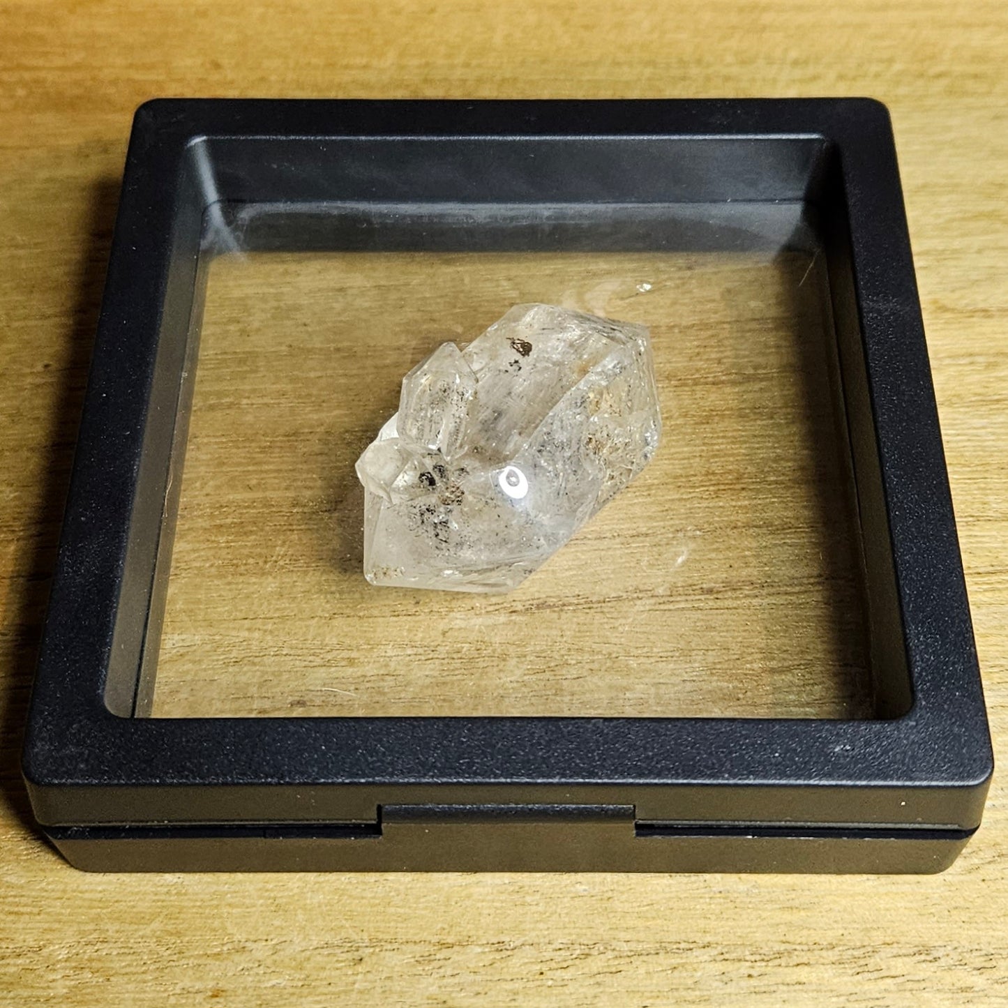 Skeleton Quartz With Enhydro Inclusions.