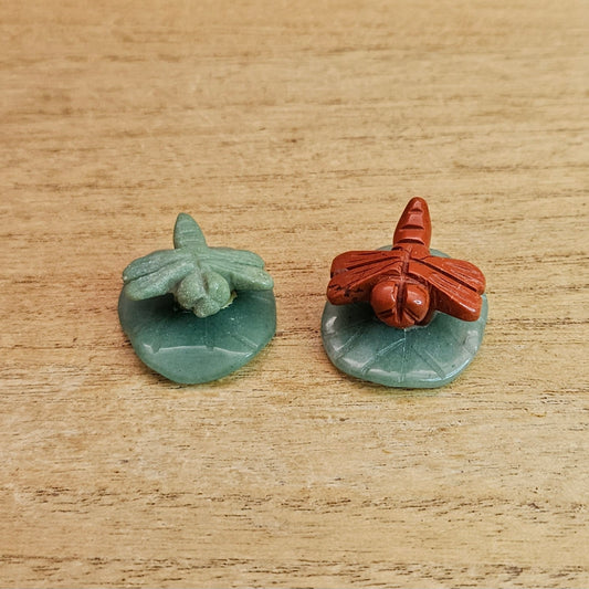 Dragonfly on a Lilypad Carving. *Comes in Assorted Materials* *Sold Separately*