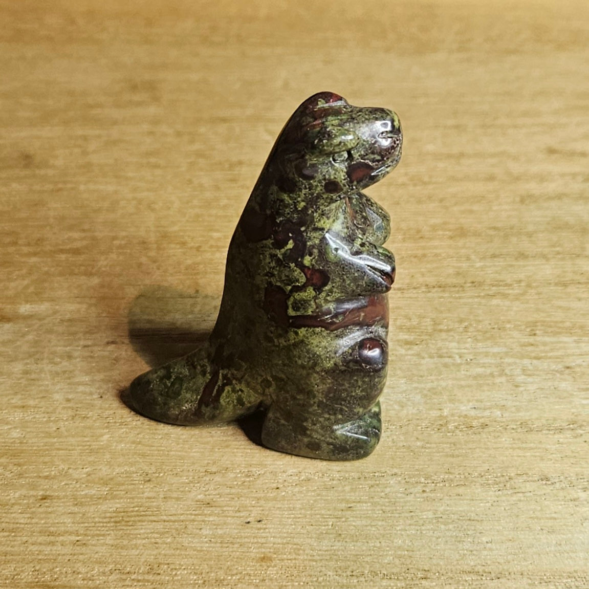 Dragonblood Jasper T-Rex Carving.