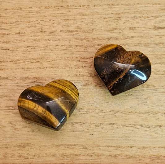 Tigers Eye Heart Carving. *Sold Separately*