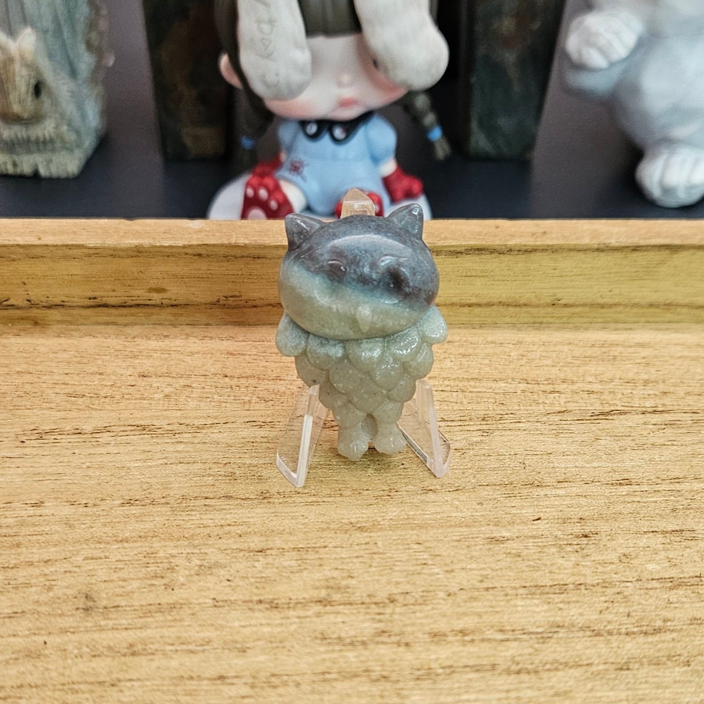 Trolleite Owl Flat Carving.